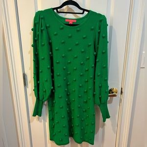 Lilly Pulitzer Green Pom Pom Dress